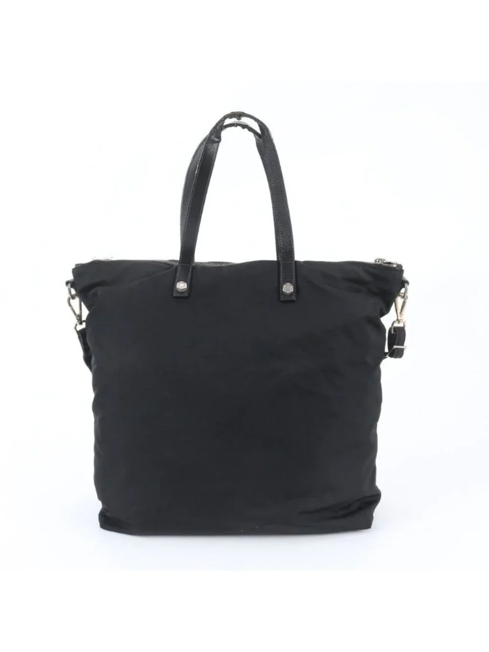 Prada Tessuto Nylon Triangle Logo Skull Leather 2-Way Shoulder Bag Crossbody